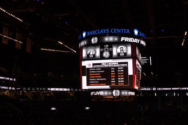 kaiyun-【现场】五人上双篮网主场擒狼 KD无解中投杀死比赛